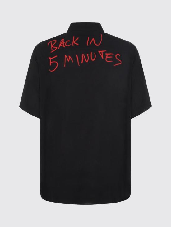 26SS 비비안웨스트우드 반팔 셔츠 2401004KW01CM N401 Black - VIVIENNE WESTWOOD