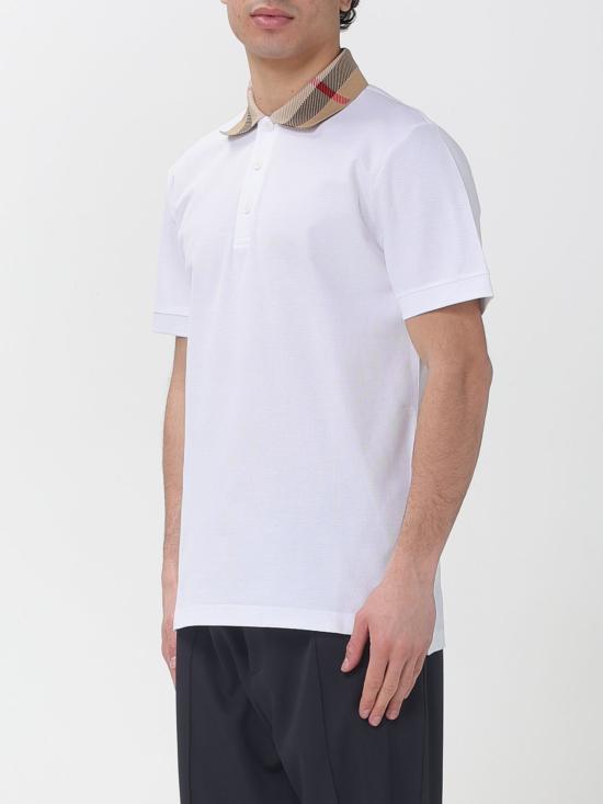 26SS 버버리 코튼 폴로 셔츠 8071621 White - BURBERRY