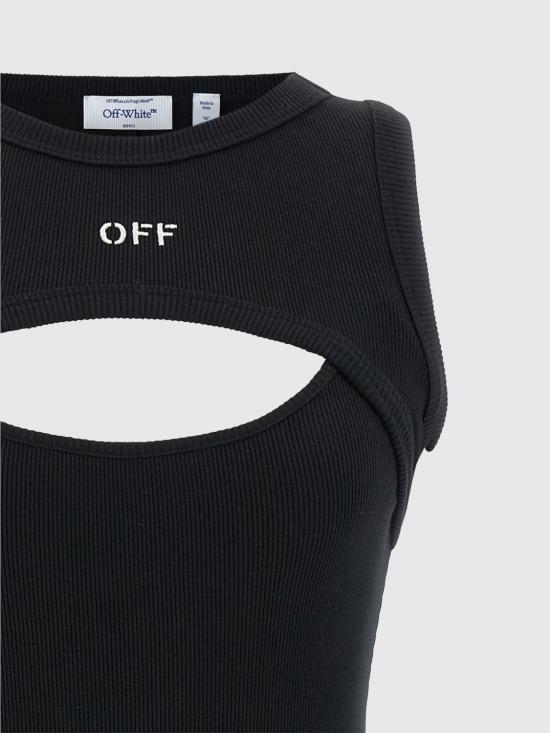 26SS 오프화이트 롱 원피스 OWDB496C99JER001 1001 White - OFF WHITE