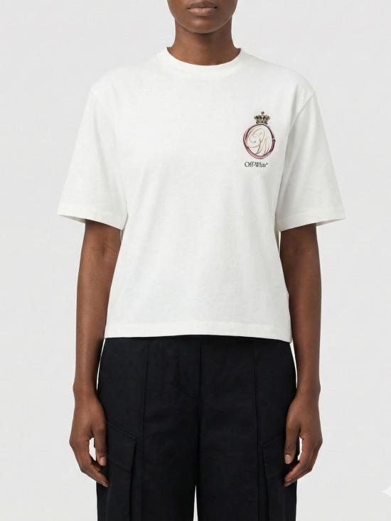 26SS 오프화이트 반팔 티셔츠 OWAA124S26JER004 0110 White