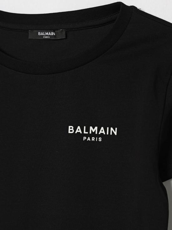 26SS [키즈] 발망 티셔츠 BY8C61Z3277 930BC Black - BALMAIN