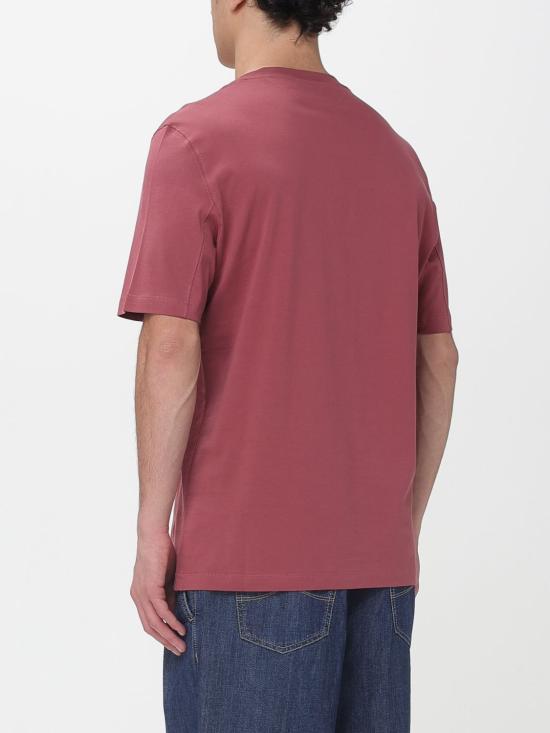 26SS 브루넬로 쿠치넬리 코튼 저지 크루넥 티셔츠 M0B138440 CMZ07 Coral - BRUNELLO CUCINELLI