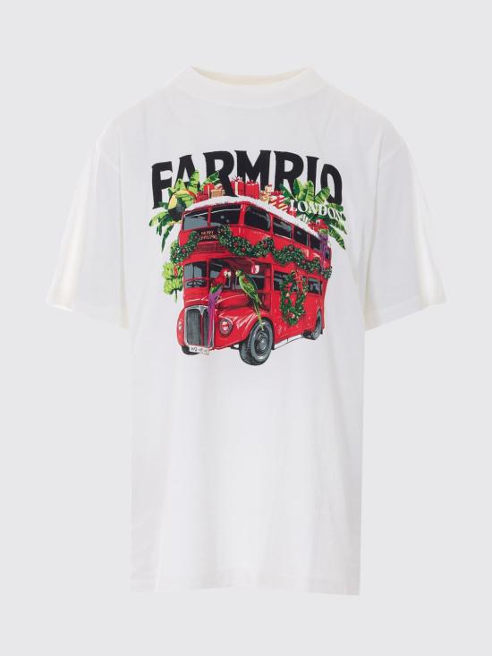 26SS 팜 리오 반팔 티셔츠 354561 L0025 White - FARM RIO