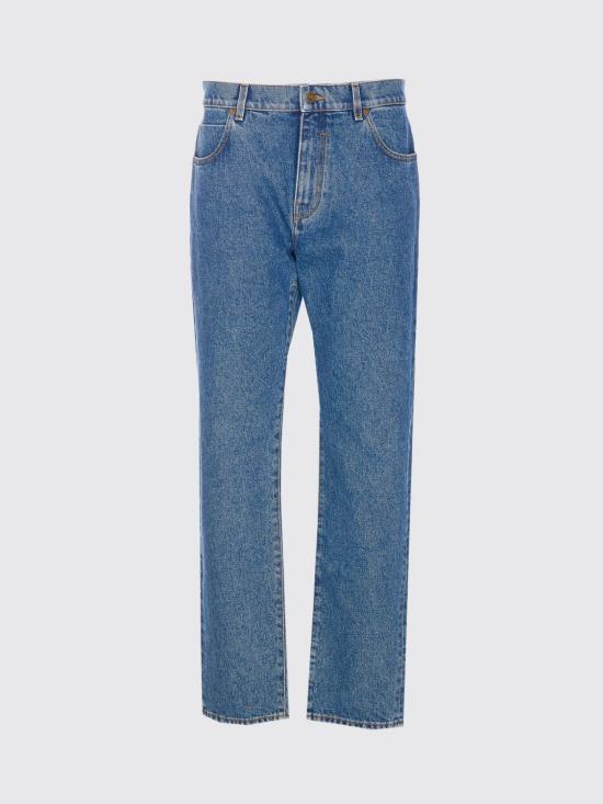 26SS 발망 데님 팬츠 GH1MI043DG08 6EX Blue - BALMAIN