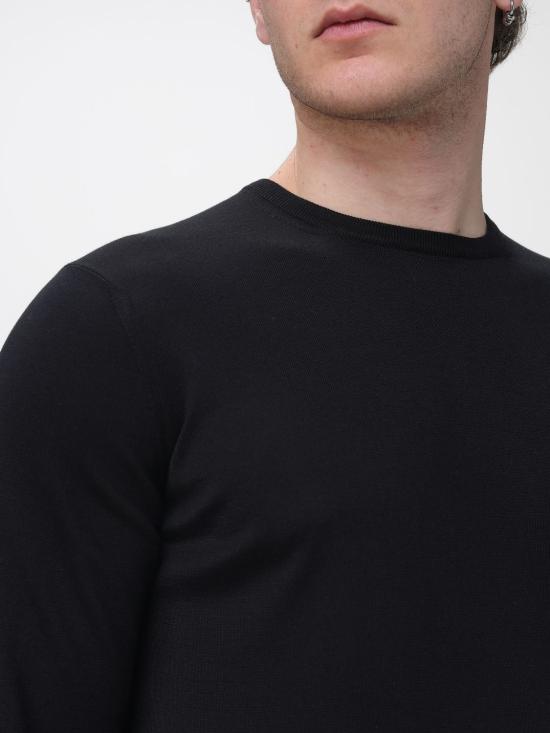 26SS 조르지오 아르마니 스웨터 3HSM37SM63Z UC99 Black - GIORGIO ARMANI