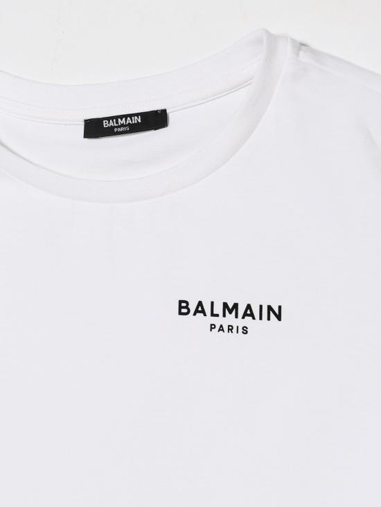 26SS [키즈] 발망 티셔츠 BY8C61Z3277 100NE White - BALMAIN