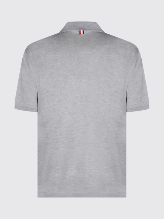 26SS 톰브라운 피케 포켓 폴로 티셔츠 MJP022A01455 055 Grey - THOM BROWNE