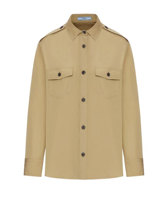 26SS 프라다 셔츠 P431J S OOO 1XV2F034X MASTICE