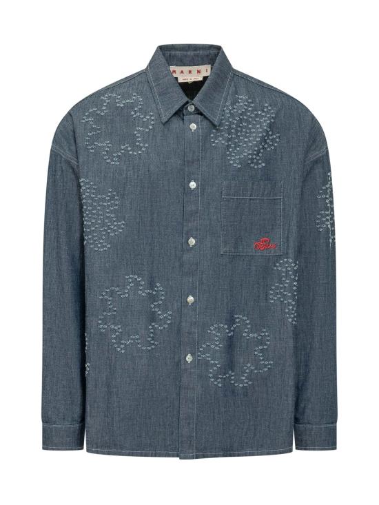 26SS 마르니 긴팔 셔츠 CUJU0061S4USCY72 PCB74 ORION BLUE