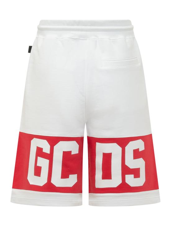 26SS 지씨디에스 숏팬츠 Z0MLQL228F004 100R OPTIC WHITE RED - GCDS