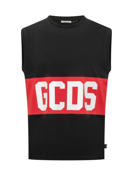 26SS 지씨디에스 반팔 티셔츠 Z0MLQC104J101 999R BLACK RED