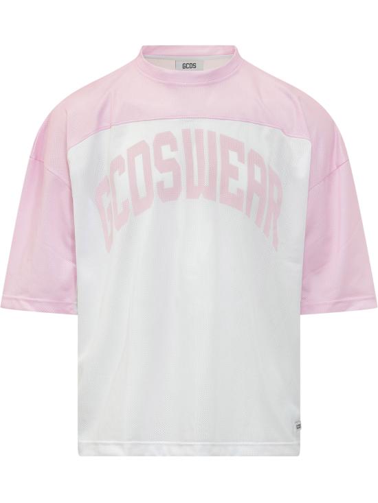 26SS 지씨디에스 반팔 티셔츠 C1MWQC073J003 525A FAIRY PINK WHITE