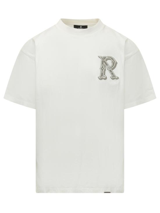 26SS 리프레젠트 반팔 티셔츠 MLM100595 72 FLAT WHITE