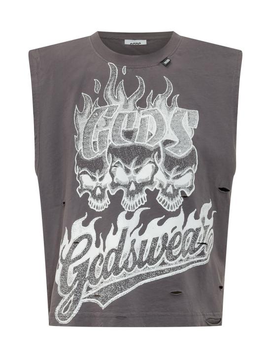 26SS 지씨디에스 반팔 티셔츠 C1MWQC059J080 968I ANTHRACITE GREY