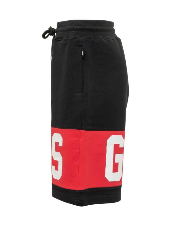 26SS 지씨디에스 숏팬츠 Z0MLQL228F004 999R BLACK RED - GCDS