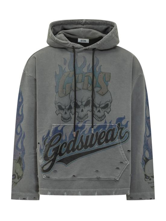 26SS 지씨디에스 긴팔 티셔츠 C1MWQE129F034 968L ANTHRACITE LILAC