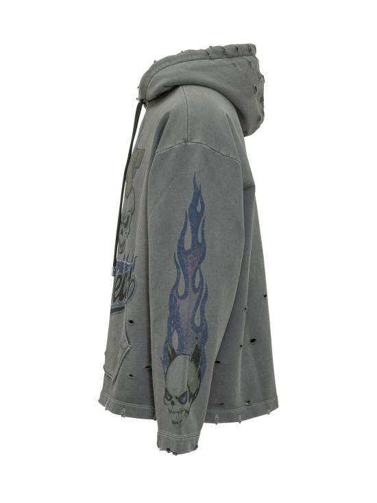 26SS 지씨디에스 긴팔 티셔츠 C1MWQE129F034 968L ANTHRACITE LILAC - GCDS