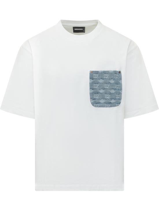 26SS 디스퀘어드2 반팔 티셔츠 S74GD1554D20106 100 WHITE