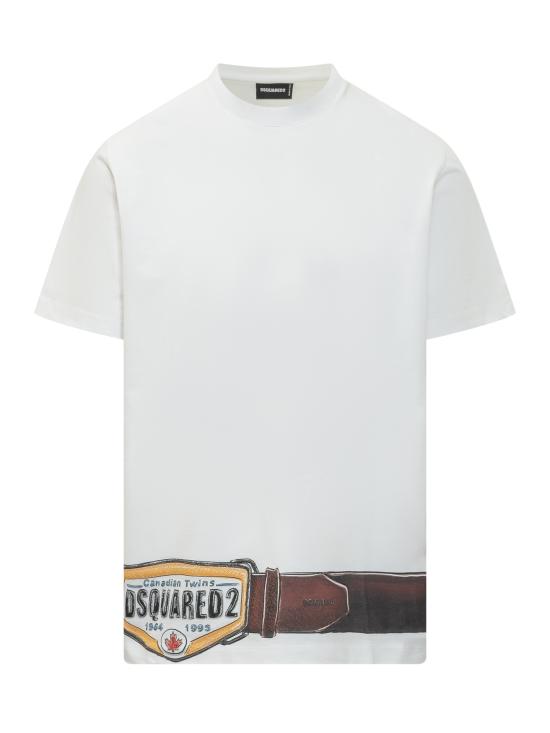 26SS 디스퀘어드2 반팔 티셔츠 S78GD0120D20033 100 WHITE