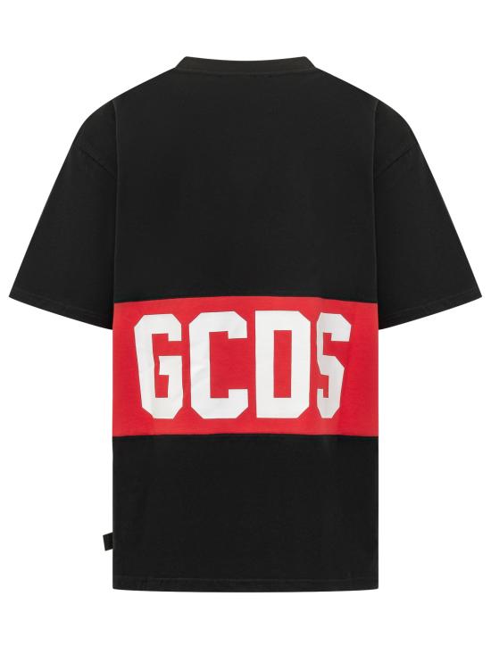 26SS 지씨디에스 반팔 티셔츠 Z0MLQC140J101 999R BLACK RED - GCDS