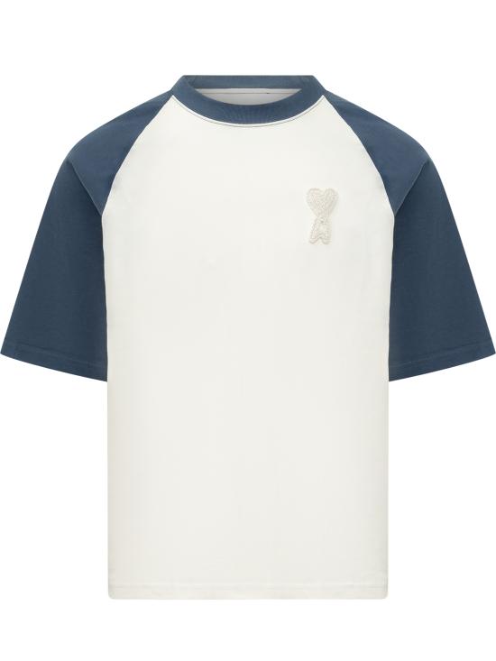 26SS 아미 반팔 티셔츠 UTS379726 A027 BLANC CREME ENCRE