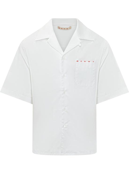 26SS 마르니 긴팔 셔츠 CUMU0213PPUSCT88 LRW01 LILY WHITE