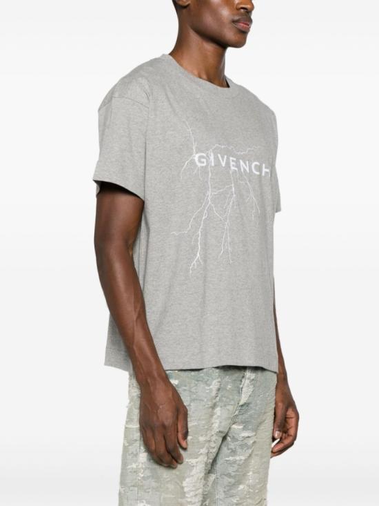  지방시 반팔 티셔츠 BM71KQ3YJ9 055 Grey - GIVENCHY