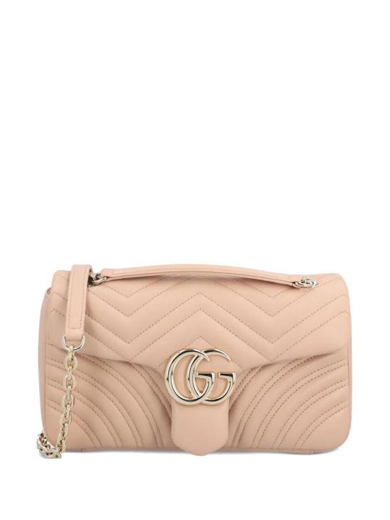 26SS 구찌 GG 마몽 미디엄 숄더백 837267AAE385753 PINK BEIGE