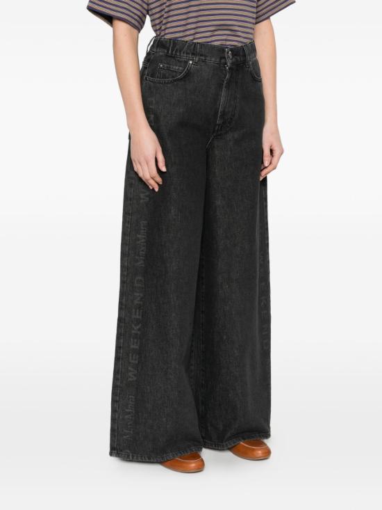 26SS 위켄드막스마라 스트레이트 팬츠 2615181011WKDVORTICE029 BLACK - WEEKEND MAX MARA