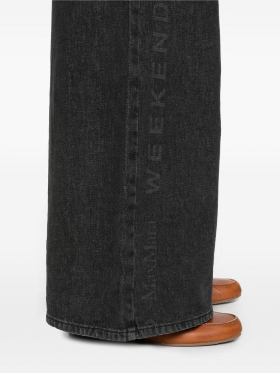 26SS 위켄드막스마라 스트레이트 팬츠 2615181011WKDVORTICE029 BLACK - WEEKEND MAX MARA