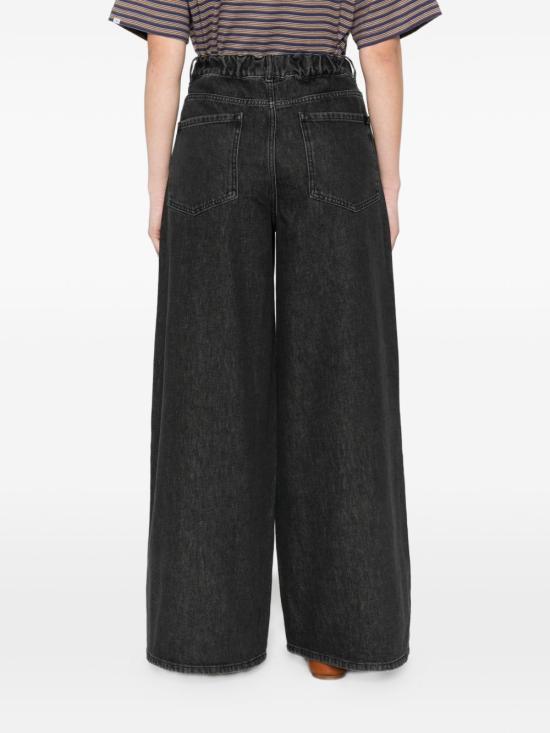26SS 위켄드막스마라 스트레이트 팬츠 2615181011WKDVORTICE029 BLACK - WEEKEND MAX MARA