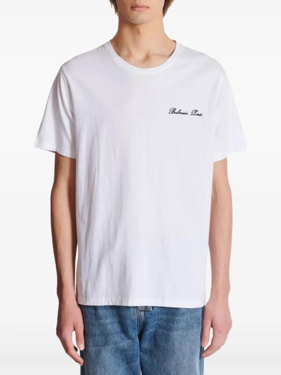 26SS 발망 반팔 티셔츠 FH1EG000BC68GAB WHITE - BALMAIN