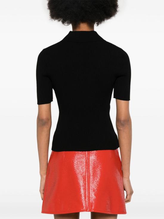 25FW 쿠레쥬 반팔 티셔츠 VESMPO029FI00019999 BLACK - COURREGES