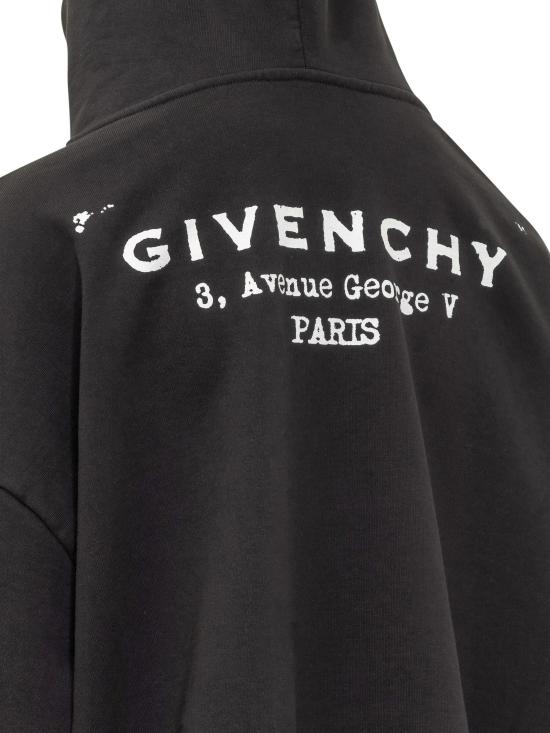 25FW 지방시 후드 티셔츠 BWJ04TP75N001 BLACK - GIVENCHY