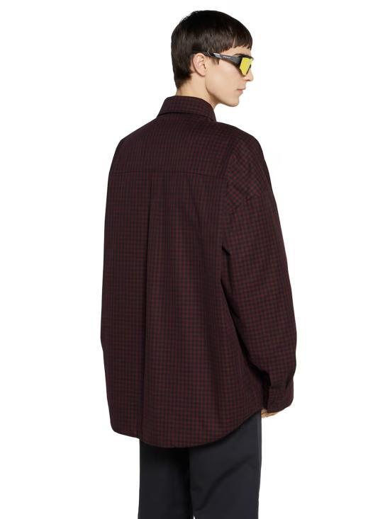 25FW 구찌 체크 깅엄 패딩 자켓 셔츠 836251Z7ATD5333 RED - GUCCI