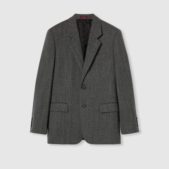 25FW 구찌 울 물리네 재킷 850092Z7AXC1016 GREY