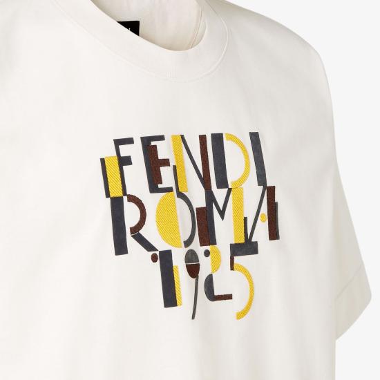 25FW 펜디 반팔 티셔츠 FY0936AVOHF1J7C WHITE - FENDI