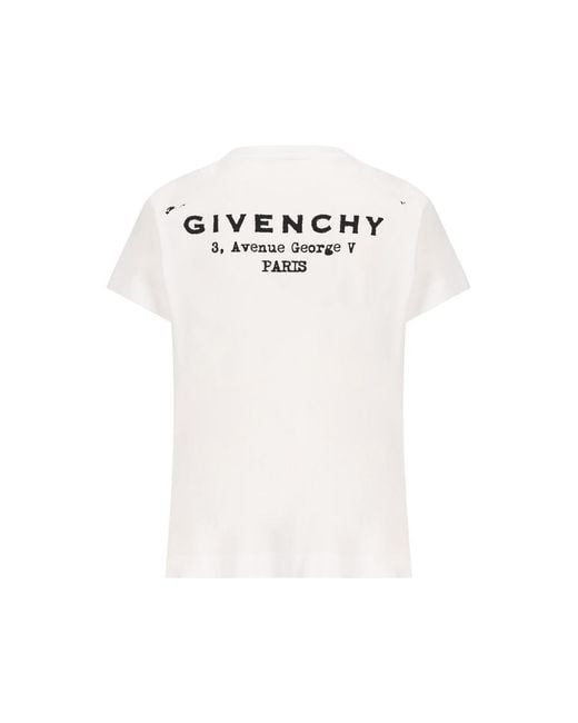 25FW 지방시 반팔 티셔츠 BW70FJP75N100 WHITE - GIVENCHY