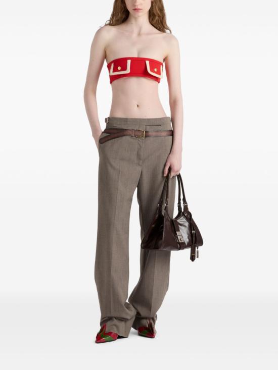  프라다 스트레이트 팬츠 P242J16NOF0572 BROWN - PRADA