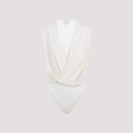 26SS 알라이아 블라우스 AA9B0426J090C 160 WHITE - ALAIA
