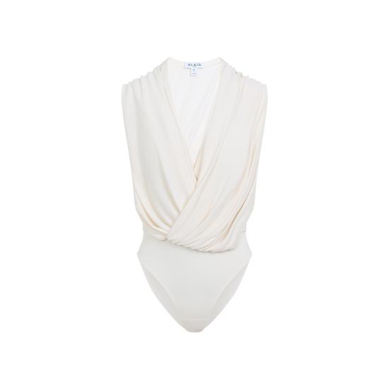 26SS 알라이아 블라우스 AA9B0426J090C 160 WHITE