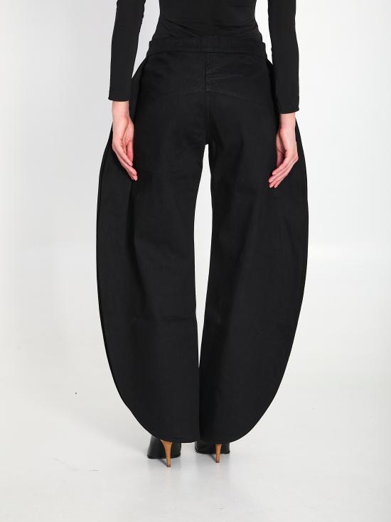 26SS 알라이아 스트레이트 팬츠 AA9P0253D003C 995 BLACK - ALAIA