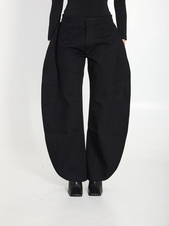 26SS 알라이아 스트레이트 팬츠 AA9P0253D003C 995 BLACK