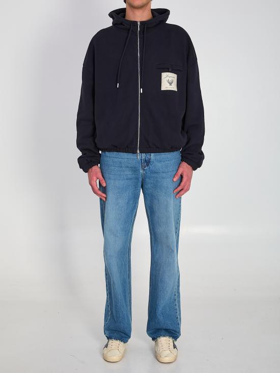 26SS 자크뮈스 후드 티셔츠 HOM00302AJ00262 3EO BLUE - JACQUEMUS