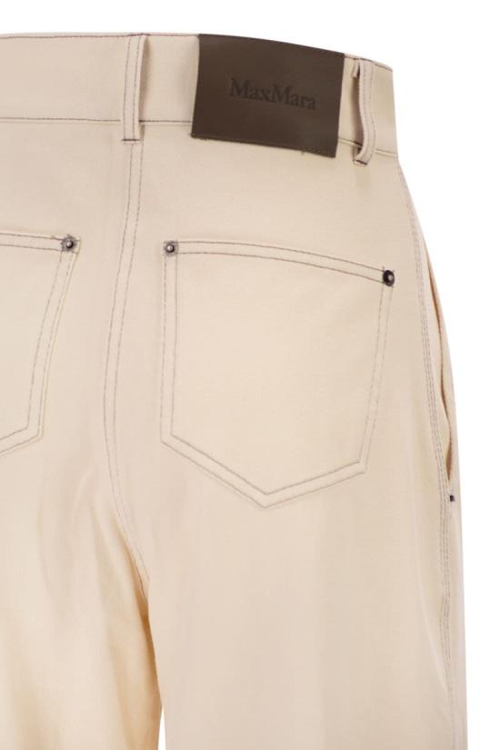 26SS 막스마라 스트레이트 팬츠 2611781108600 001 IVORY - MAX MARA