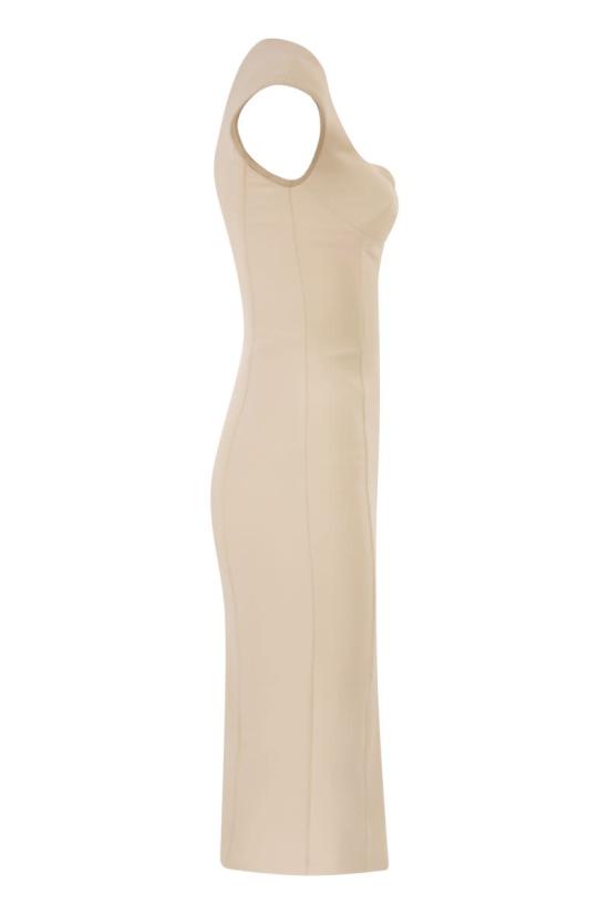 26SS 엘리자베타프랜치 미디 원피스 AB90061E2 193 BUTTER - ELISABETTA FRANCHI