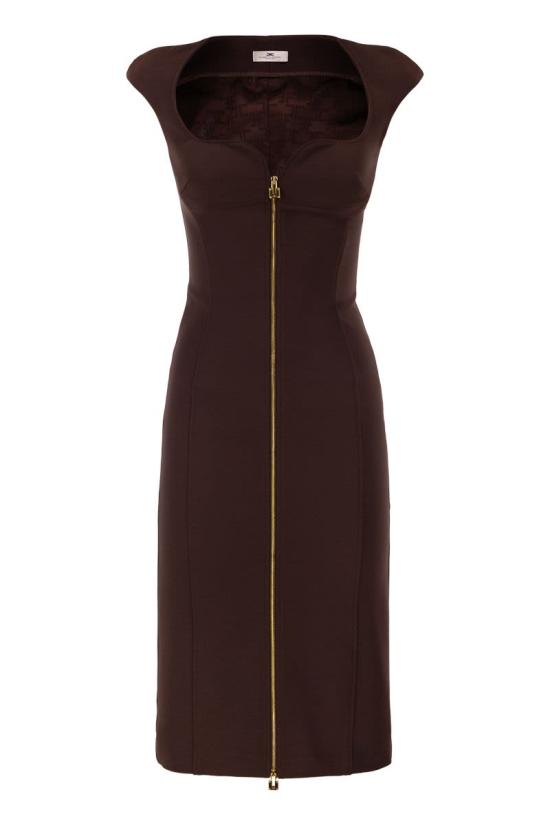 26SS 엘리자베타프랜치 미디 원피스 AB90061E2 644 DARK BROWN