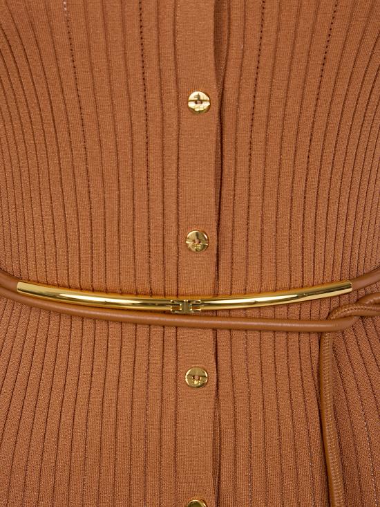 26SS 엘리자베타프랜치 미디 원피스 AM15S61E2 600 BROWN - ELISABETTA FRANCHI