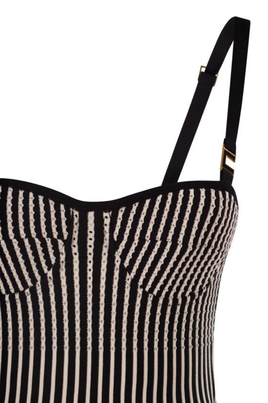 26SS 엘리자베타프랜치 미디 원피스 AM27S62E2 685 BLACK BUTTER - ELISABETTA FRANCHI