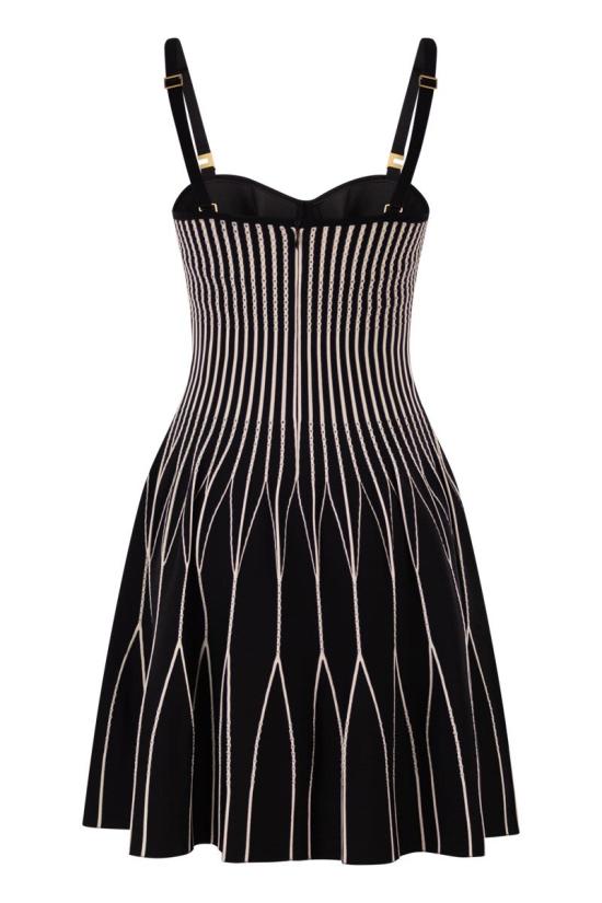 26SS 엘리자베타프랜치 미디 원피스 AM27S62E2 685 BLACK BUTTER - ELISABETTA FRANCHI